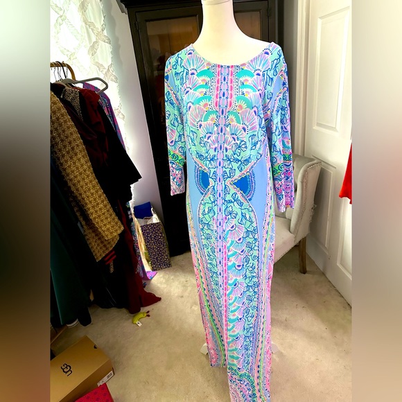 Lilly Pulitzer Dresses & Skirts - Lilly Pulitzer Morgann Maxi Dress size L NWOT